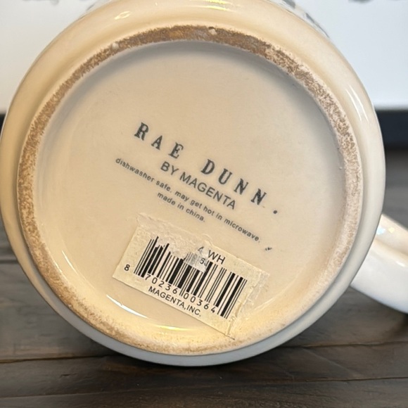 Rae Dunn White 'Hubby' Coffee Tea Mug Cup - Picture 3 of 5